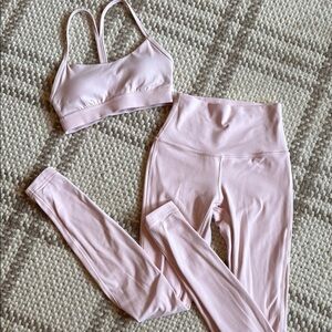 Lululemon pink leggings set